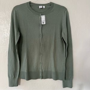 Gap New Green Cardigan Sweater Medium